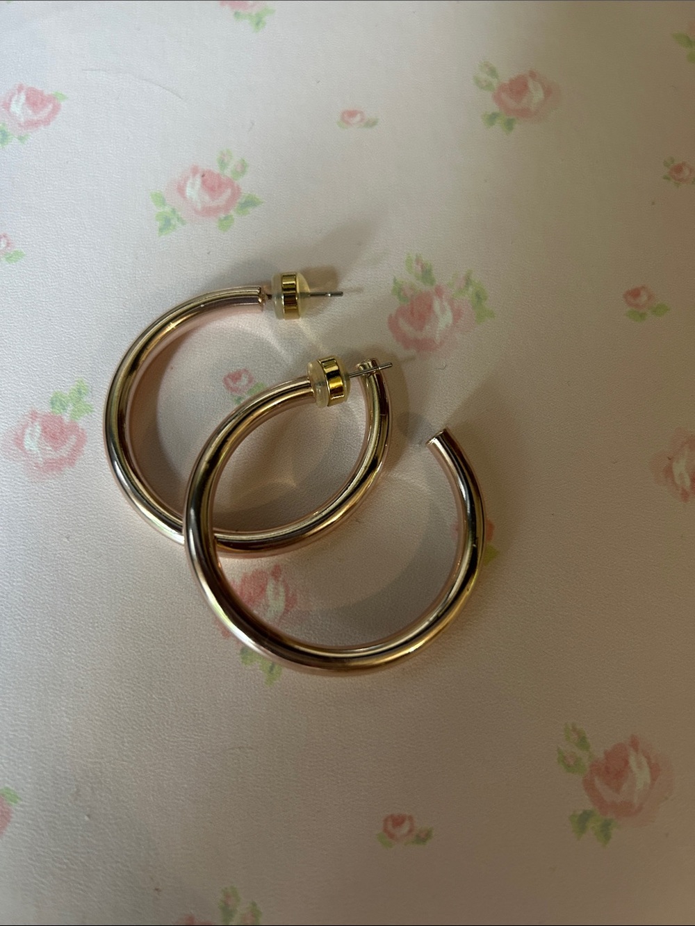By Alexa Rae Liquid Metallic Coconut Hoop Earrings for Women
